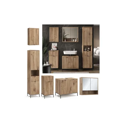 Vicco Badmöbel-Set Eliza Viking Oak 5 Teile