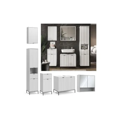 Vicco Badmöbel-Set Eliza Weiß 5 Teile