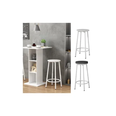 Vicco Barhocker Edmonton Weiß 31,5 x 64 cm 2er Set