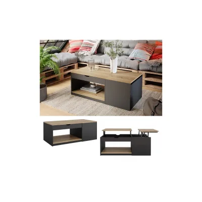 Vicco Couchtisch Avela Schwarz 110 x 54 cm