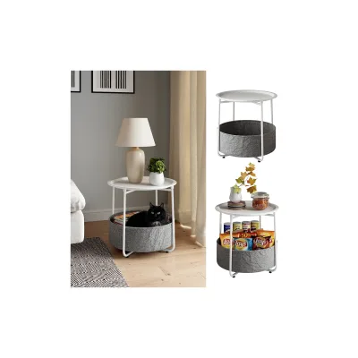 Vicco Couchtisch Liva Weiß 47 x 50 cm
