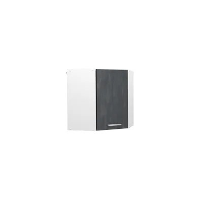 Vicco Eckhängeschrank R-Line Schwarz Beton Weiß 57 cm