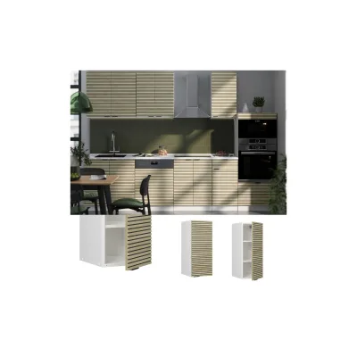 Vicco Hängeschrank Fame-Line Weiß Eiche gefräst 30 cm