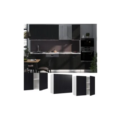 Vicco Hängeschrank Schwarz, Weiß 80x72x34.1 cm