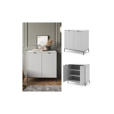 Vicco Kommode Eliza Weiß 80 x 81,2 cm mit 2 Türen