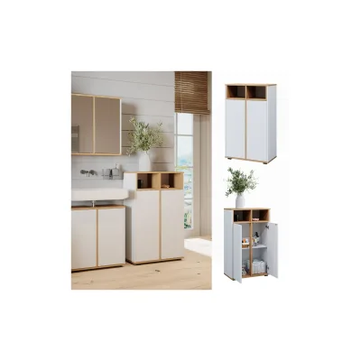 Vicco Midischrank Didi Weiß Eiche 60 x 97 cm mit 2 Türen