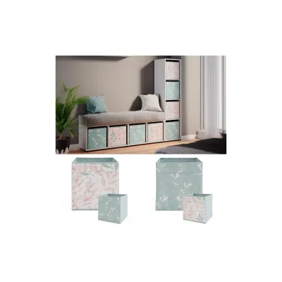 Vicco Raumteiler Würfelregal Standregal Ludus Weiß Faltbox Wohnzimmer Regal 36x145 cm modern Ablage 4 Fächer Dekoregal Ordnerregal Aufbewahrung