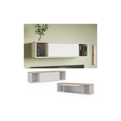 Vicco Wandregal Betti Weiß Sonoma 120 x 30 cm