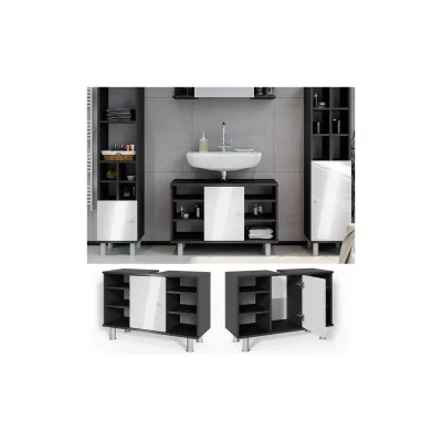 Vicco Waschtischunterschrank Fynn Badschrank Waschbeckenunterschrank Waschtisch