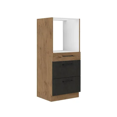 Vigo Midischrank 60 cm Eiche Lancelot Matera Grau Küchenzeile Küchenblock Küche