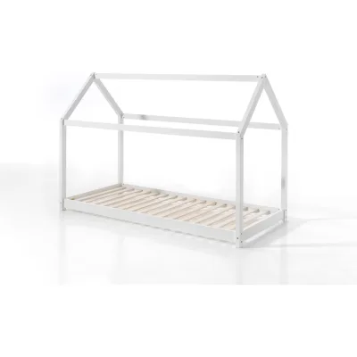 Vipack Hausbett Cabe 90 x 200 cm, weiß Kiefer massiv