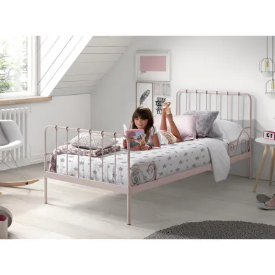Vipack Kinder-/Juniorbett Rosa 90x200 cm