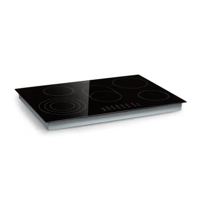 Virtuosa Roast Einbaukochfeld 5 Zonen 8500W Glaskeramik Schwarz