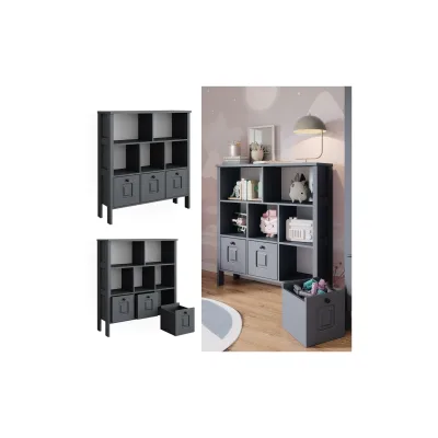 Vitalispa Kinderregal Ajaton Grau 103,6 x 113,4 cm