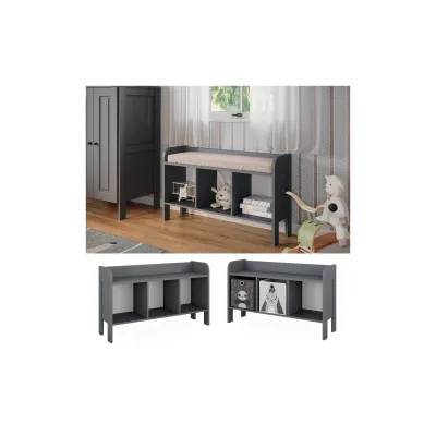 Vitalispa Sitzbank Ajaton Grau 107,2 x 63,8 cm