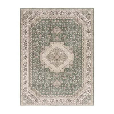Waschbarer teppich Sami grün 200x280 cm