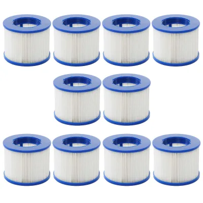 Wasserfilter für Whirlpool MCW-E32, Ersatzfilter Filterkartusche Filterpatrone Lamellenfilter, Zubehör ~ 10 Stück