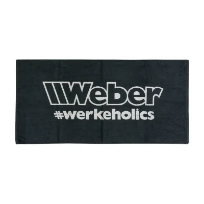 Weber #Werkeholics Handtuch 70x140cm schwarz