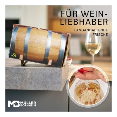 Weinhaus Müller Bornheim Pfalz Dornfelder Rotwein halbtrocken 12 % vol. 5 Liter Bag in Box