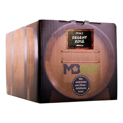 Weinhaus Müller Bornheim Pfalz Regent Rosé Wein lieblich 9,5 % vol. 5 Liter Bag in Box