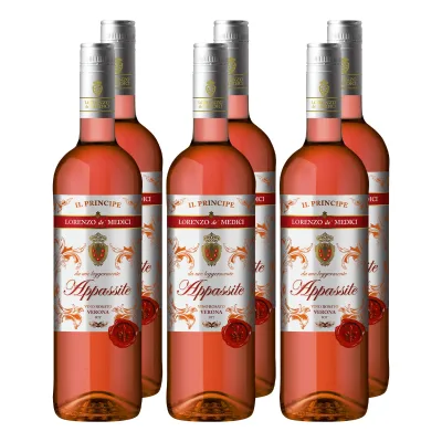Weinpaket Lorenzo de' Medici Appassite Rosato 13,0 % vol 6 x 0,75 Liter