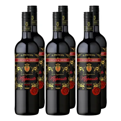 Weinpaket Lorenzo de' Medici Appassite Rosso 13,0 % vol 6 x 0,75 Liter