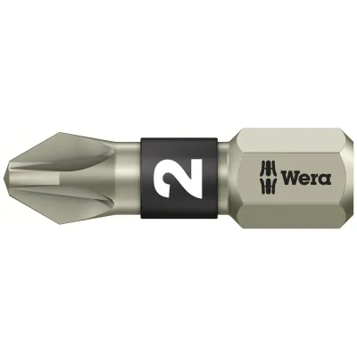 Wera 3855/1 TS Bits, Edelstahl, PZ 2 x 25 mm