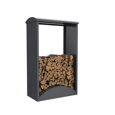 Westmann  Kaminholzregal Castra A Anthrazit   52x98x160cm