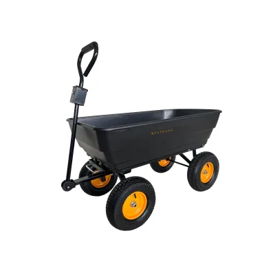 Westmann Kunststoff Gartenwagen mit Kippfunktion   Prakta M Schwarz   119x60x105cm