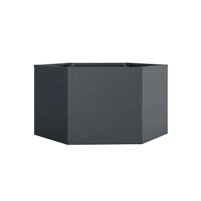 Westmann Metall Hochbeet 6-eckig   Varia 52 Anthrazit 100x100x52cm