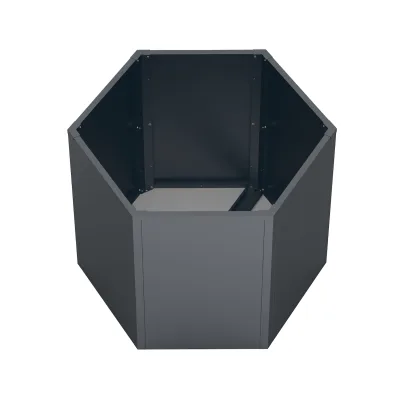 Westmann Metall Hochbeet 6-eckig   Varia 77 Anthrazit 100x100x77cm
