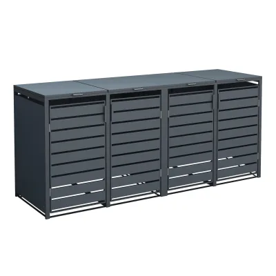 Westmann Metall Mülltonnenbox Kubus - versch. Ausführungen