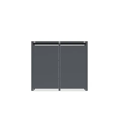 Westmann Mülltonnenbox Tonus 2   2 x 240L Anthrazit 80x132x116cm