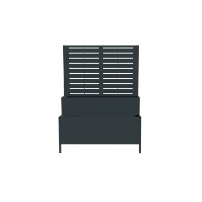 Westmann Pflanzkasten mit Rankgitter Dekora 5 Anthrazit   40x90x120cm