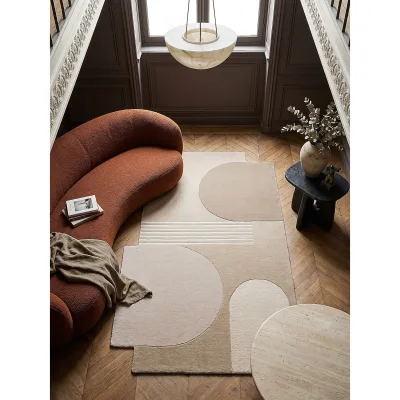 Wollteppich abstrakt Natur 150 x 240 cm - HALLEIN   Kadima Design