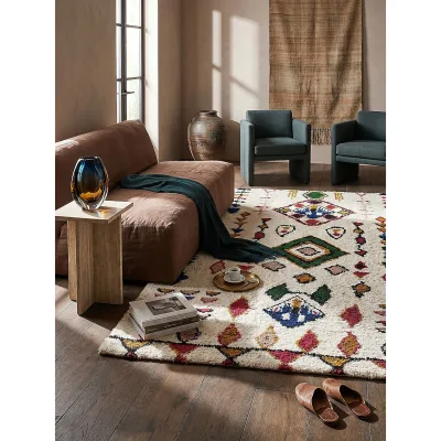 Wollteppich Berber Bunt 160 x 230 cm - BRUE   Kadima Design