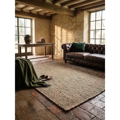 Wollteppich Boho Natur-Grün 160 x 230 cm - ERME   Kadima Design