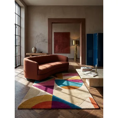 Wollteppich handgetuftet Bunt 160 x 230 cm - AIRE   Kadima Design