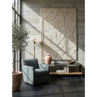 Wollteppich Hoch-Tief Natur 160 x 230 cm - DEBEN   Kadima Design