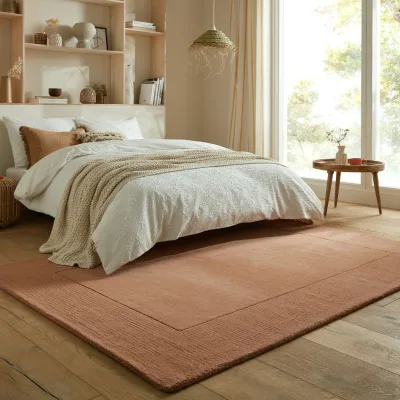 Wollteppich Kurzflor Orange 120 x 170 cm - MOLE   Kadima Design