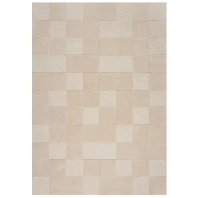 Wollteppich minimalistisch Natur 160 x 230 cm - DEBEN   Kadima Design