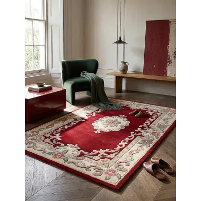 Wollteppich Orient Rot-Beige 75 x 150 cm - BEAULY   Kadima Design
