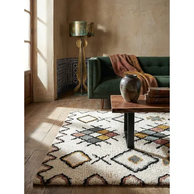 Wollteppich Rauten Bunt 160 x 230 cm - BRUE   Kadima Design
