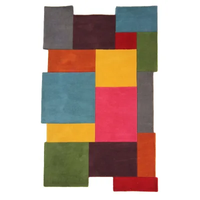 Wollteppich strapazierfähig Bunt 200 x 290 cm - HALLEIN   Kadima