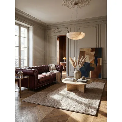 Wollteppich uni Natur 160 x 230 cm - ALNE   Kadima Design