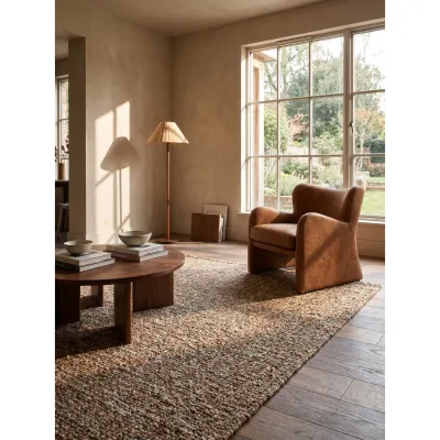 Wollteppich uni Terrakotta 120 x 170 cm - OTLEY   Kadima Design