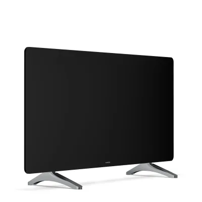 Wonderglass Infrarot-Panel   720 W   3 - 7 m²   Modernes Glas-Design   120 cm x 68 cm Schwarz 720 W