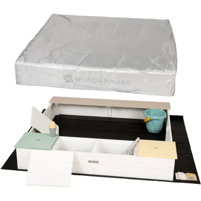 Wondermake Sandkasten Weiß 113x19x113 cm