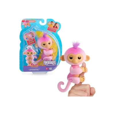WowWee 3111 - WowWee - Fingerlings - Interaktives Baby-Äffchen „Harmony“ – Reagiert auf Ton, Bewegung & Berührung