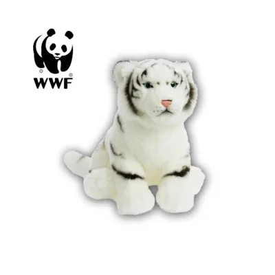 WWF Plüschtier Weißer Tiger (30cm) lebensecht Kuscheltier Stofftier Raubkatze